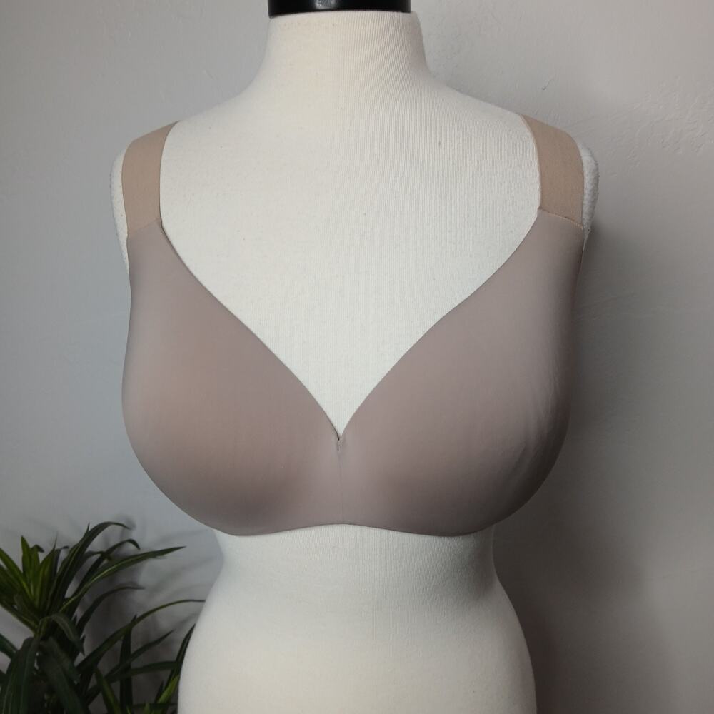 Victorias Secret Bra Womens 38DDD Beige Wireless Padded T Shirt Comfort Seamless - Picture 9 of 9